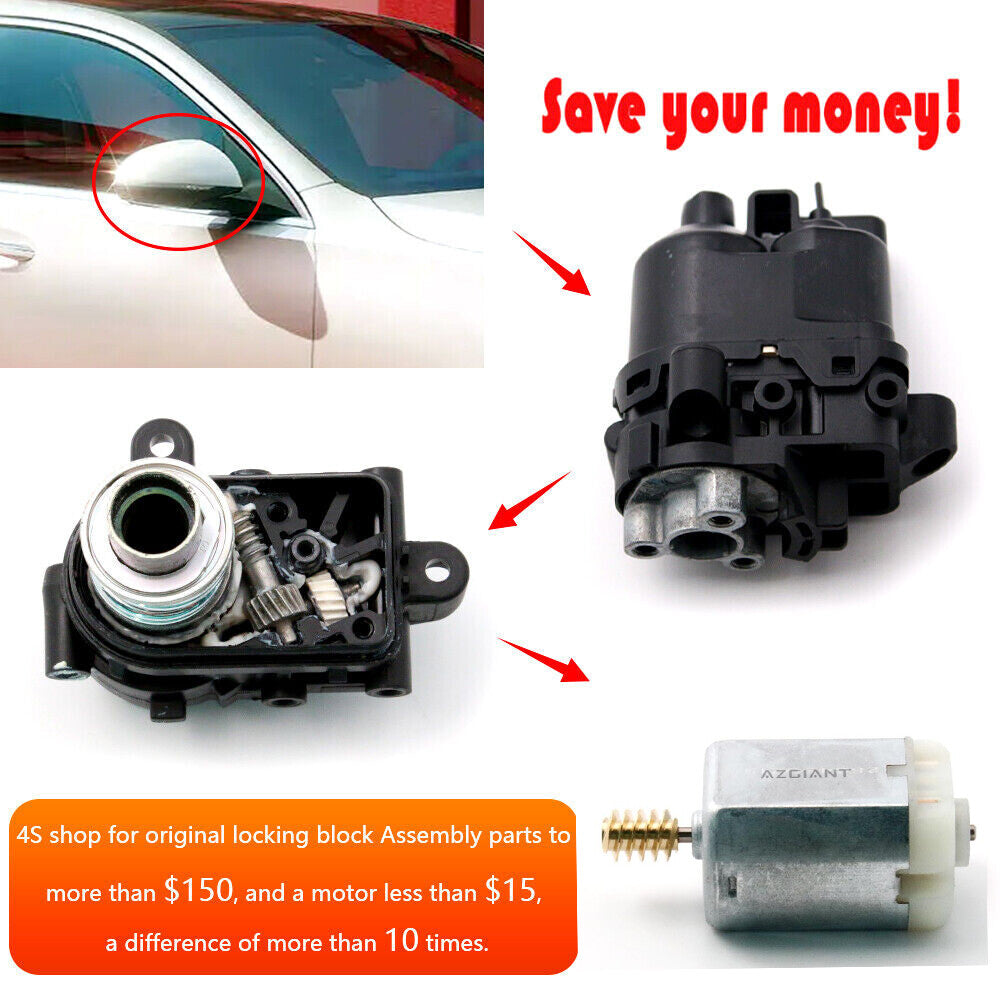 Side mirror folding motor is compatible with 2007-2009 for Mercedes-Benz S-Class W216 CL550 CL600 CL63 CL65 AMG models.