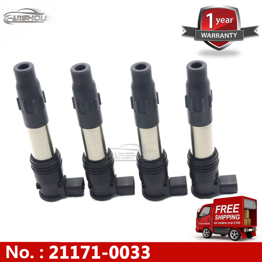 4-pack 21171-0033 ignition coils suitable for Kawasaki 300 650 1000 and -X 300 650