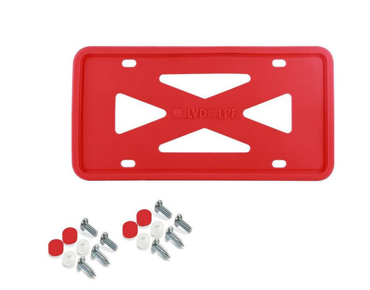 1 piece of red silicone car license plate frame cover cap for trunk suitable for GMC