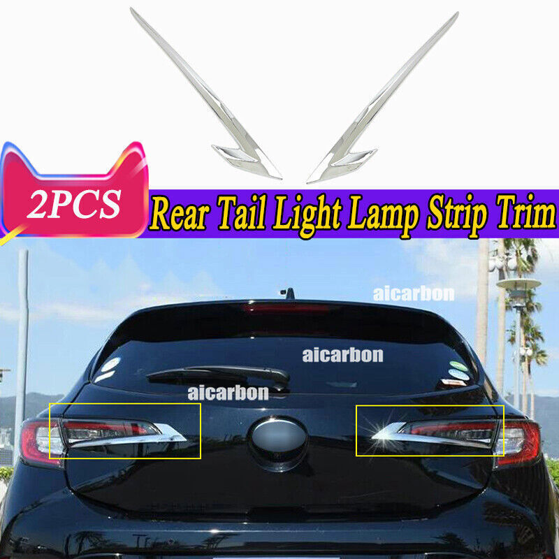 for Toyota for Corolla Hatchback 2020-24 Chrome Rear Tail Light Lamp Strip Trim 2PCS