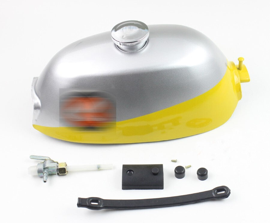 Yellow/Silver Gas Fuel Tank Kit for Honda for Mini Trail Z50 Z50A K0 K1 1968-1970