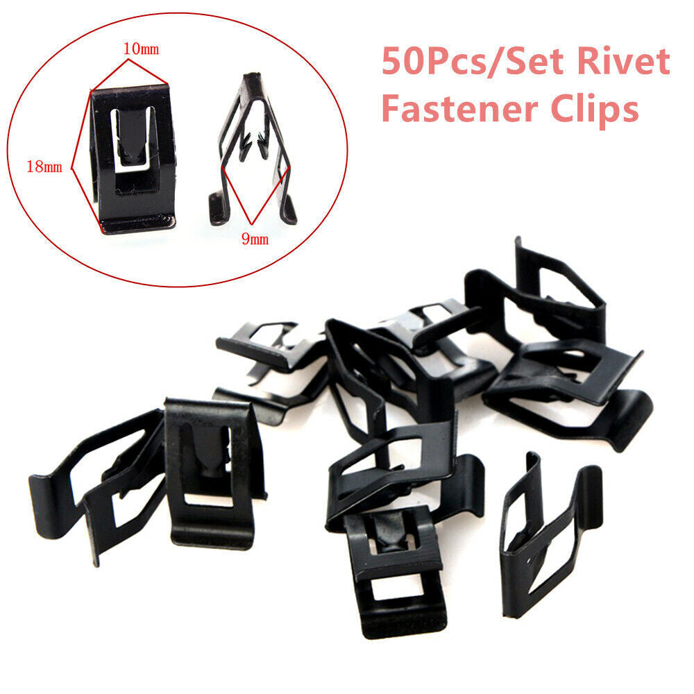 50Pcs Car Console Instrument Panel Dash Dashboard Side Skirts Trim Retainer Clip