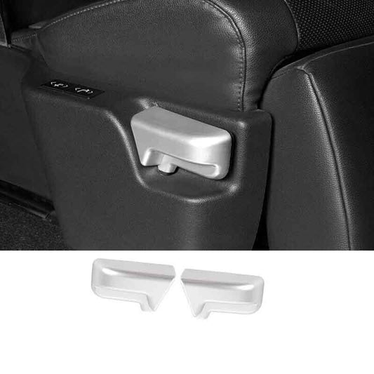 2P Matte Silver Rear for Seat Memory Switch Frame Cover Trim for Toyota for Sienna 21-24