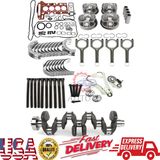 N20B20 2.0L Engine Rebuild Kit Timing Chain Kit Crankshaft 11217640165 for BMW