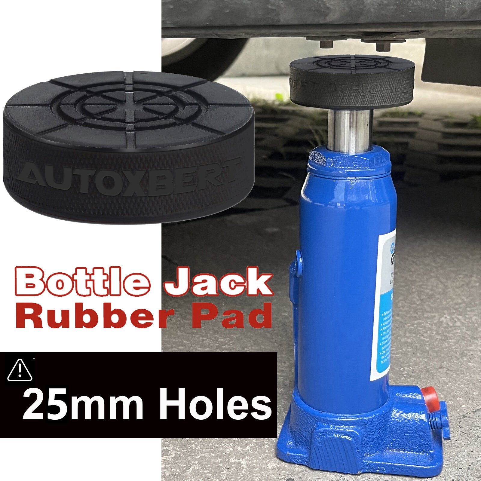 Universal Rubber JackPads with 25mm Jack Adapter Rubber Pad Rubber Buffer