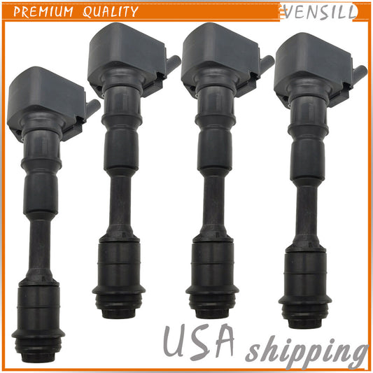 Set of 4 Ignition Coils Pack 31312514 for Volvo S60 S90 V60 V90 XC40 XC60 2.0L