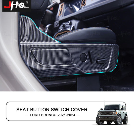 2PCS for Seat Cover Trim Panel Bezel Black Drivers Side for Ford Bronco 2021-2024