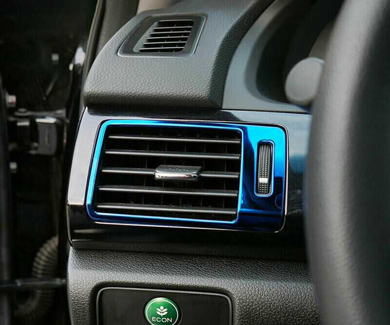 LR AC Air Outlet Vent Cover Trim for Honda Accord 9th 2014-2017 Blue Titanium
