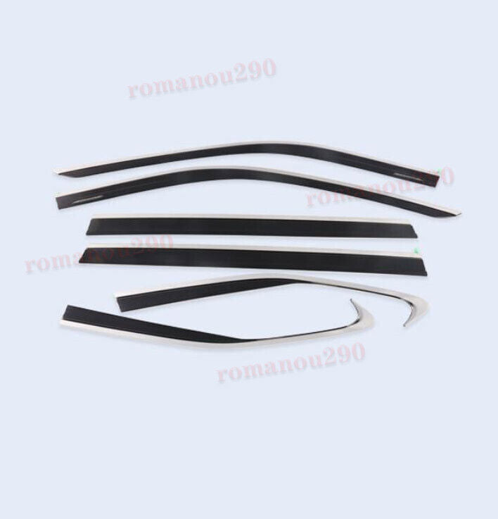 for Toyota Highlander 20-24 Window Visors Sun Rain Guard Deflector W/Chrome Trim