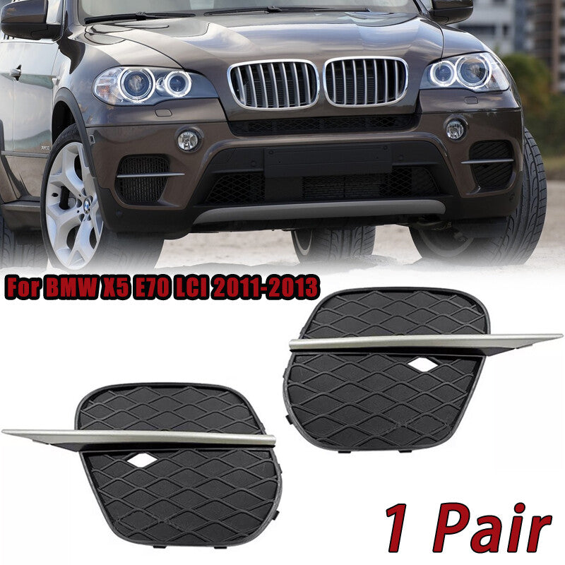LHRH fog light frame, fog light cover, and grille for BMW X5 E70 LCI 2011-2013