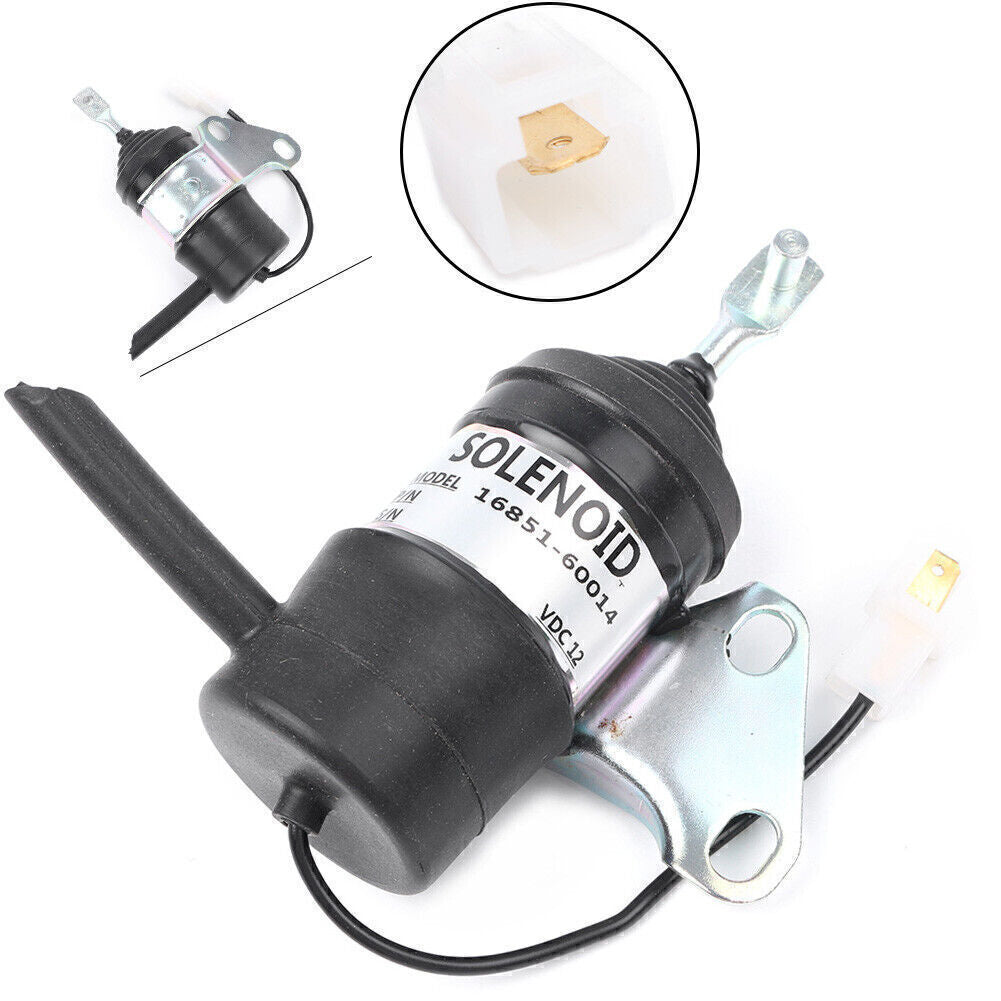 12V Engine Fuel Shut Off Solenoid Fit For Kubota RTV900R RTV900S RTV900T G1800