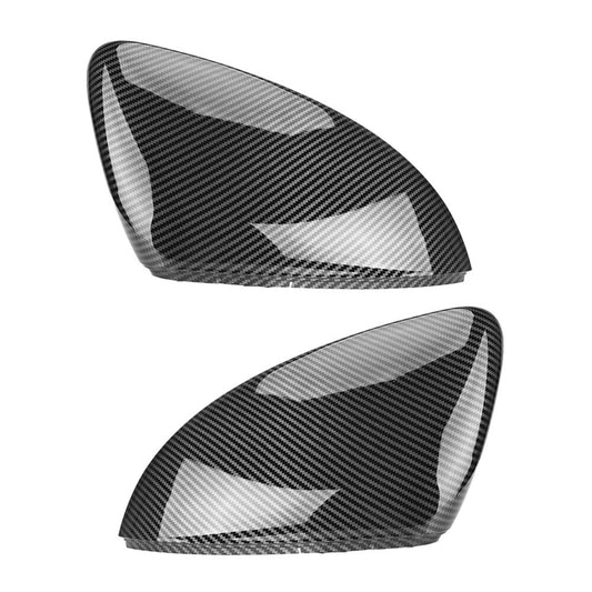 Pair Wing Mirror Cover Caps for VW for Golf Mk7 Mk7.5 GTI 2013-2018 Carbon Fiber