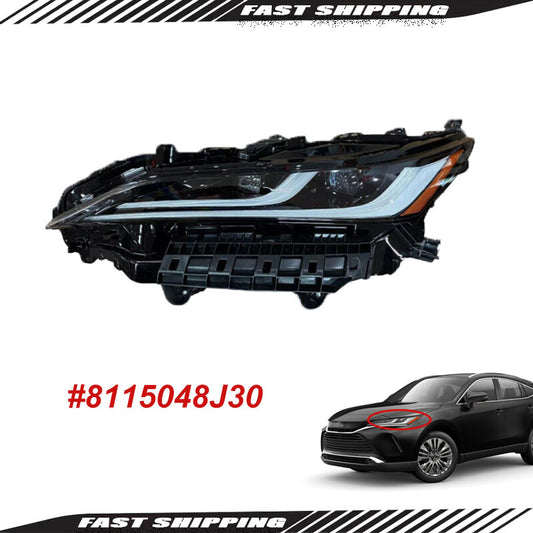 Left driver's side headlight assembly 8115048J30, suitable for Toyota Venza 2021 - 2024.
