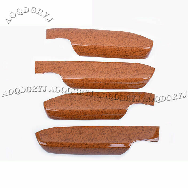 Wood Grain Inner Door Armrest Moulding Cover Trim for Land Cruiser LC200 08-2021