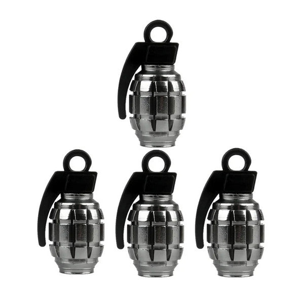 4-piece car tire valve cover rod air dust cover dustproof red bomb  for ford