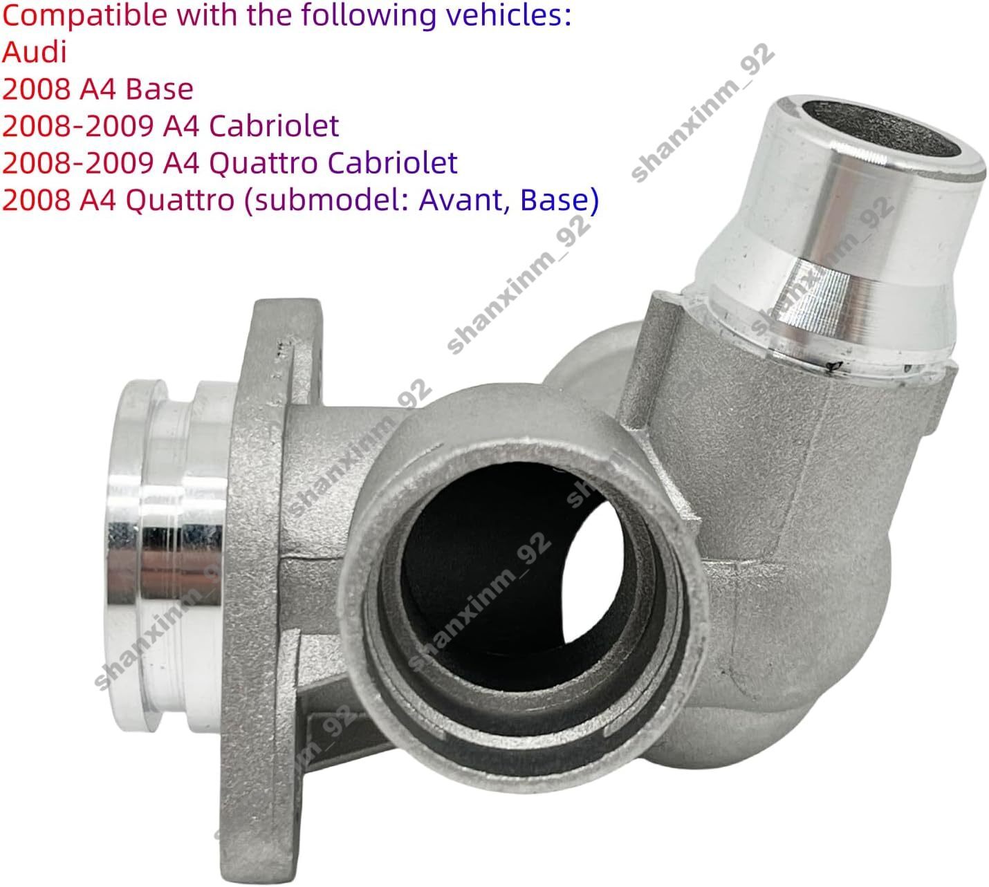 06D121132C Engine Coolant Hose Flange for Audi A42005-2008, A6 2005-2011