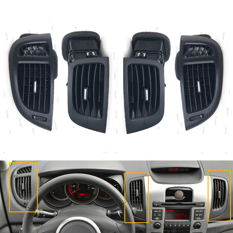 One set of front dashboard air conditioning vents for Kia Forte Cerato Koup 2010 - 2013.