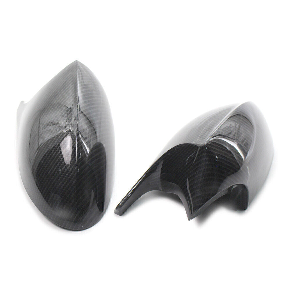 2x Carbon Fiber Rear View Mirror Cover Trim Fit for BMW E90 E91 335xi 328i 328xi