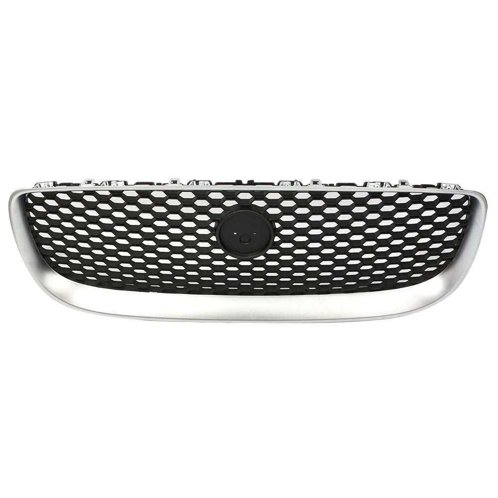 Front Center Grill Grille Matt Black for JAGUAR XE 2015-2018 2016 2017 Auto Car