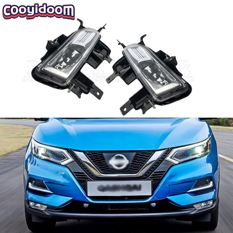 1 pair of front bumper halogen fog light kit wiring harnesses for NISSAN Qashqai 2018 2019
