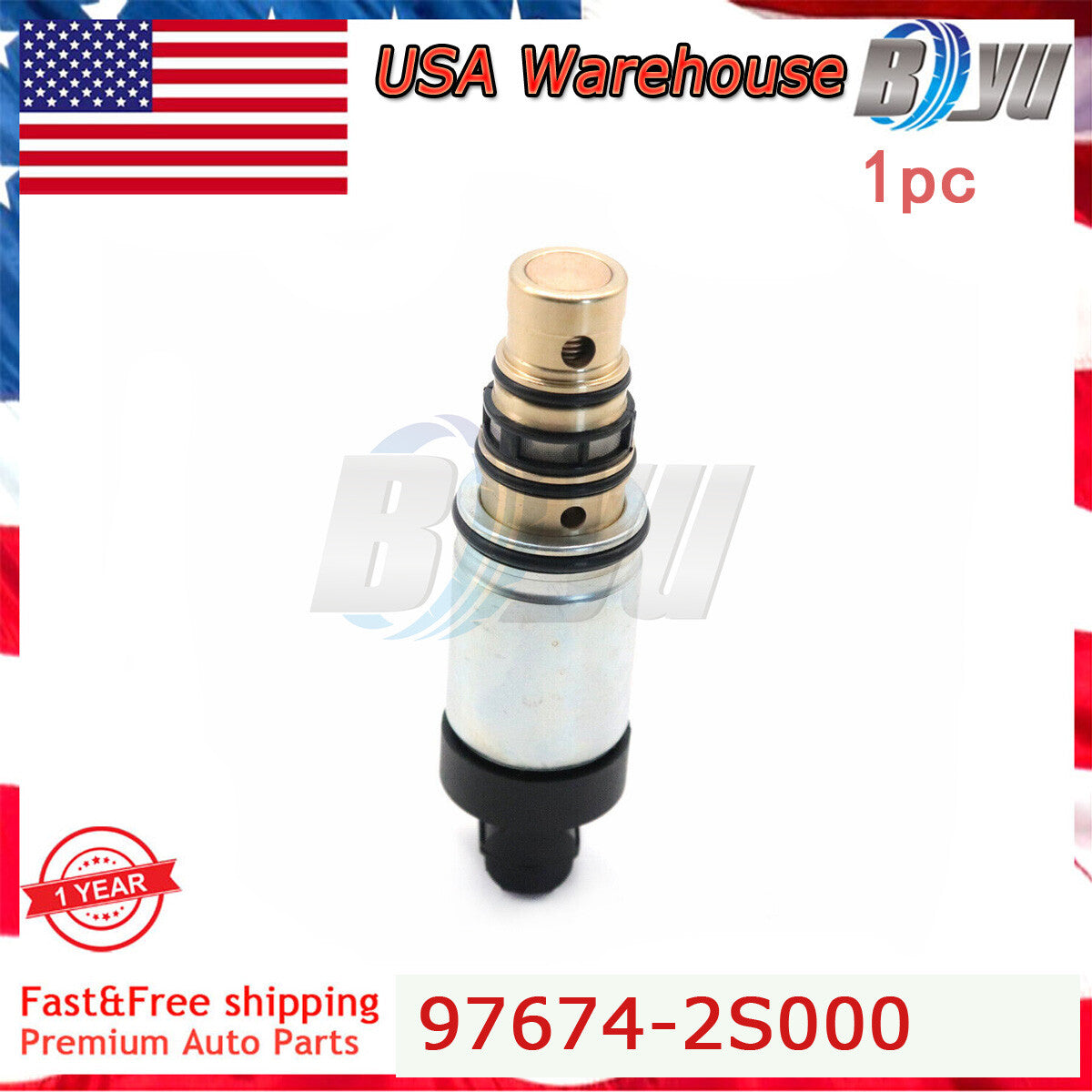 US stock For 09-17 for Hyundai for Kia New A/C Compressor Solenoid Valve 97674-2S000
