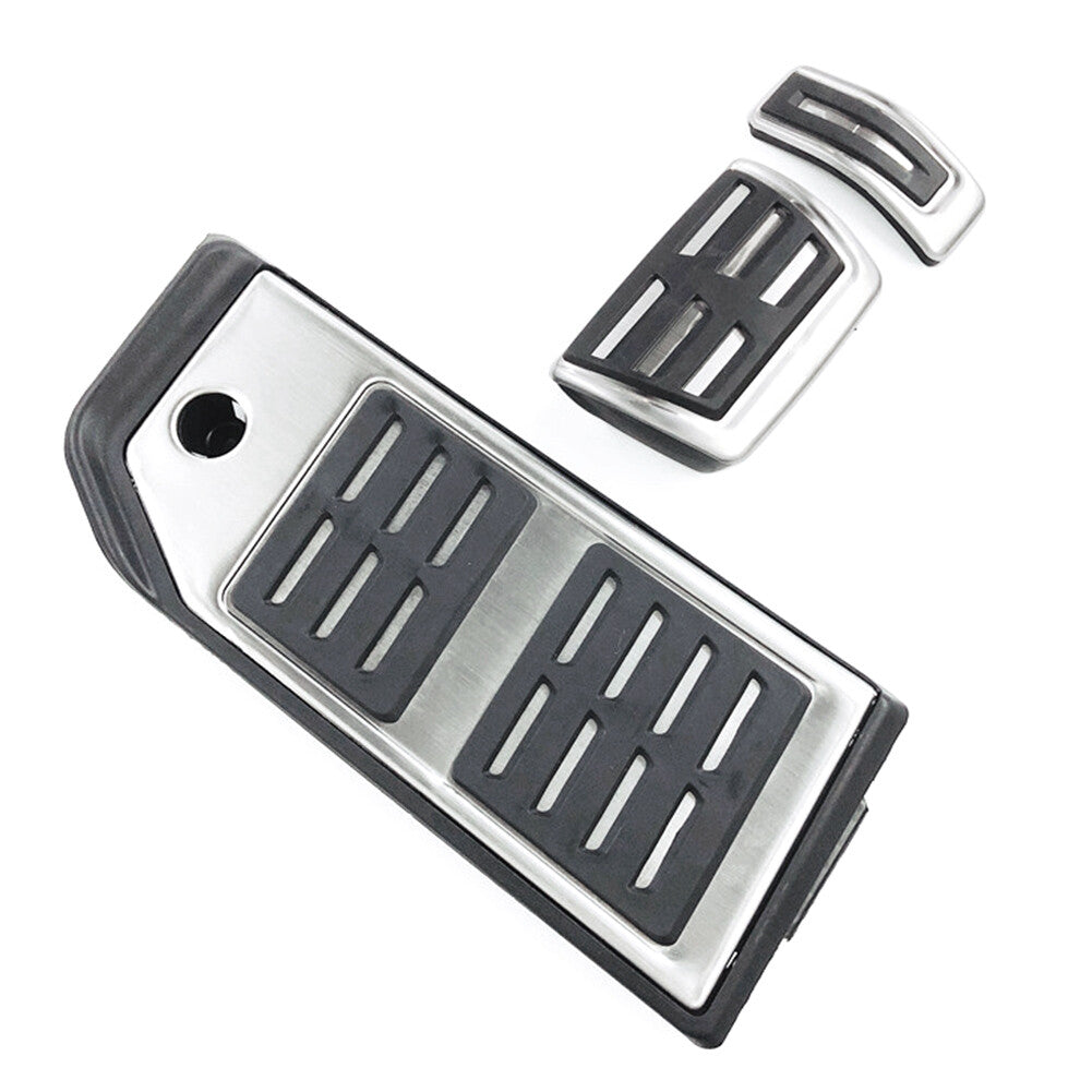 LHD Stainless Steel Car Footrest Brake Gas Pedals Cover for Audi Q7 Q8 for VW