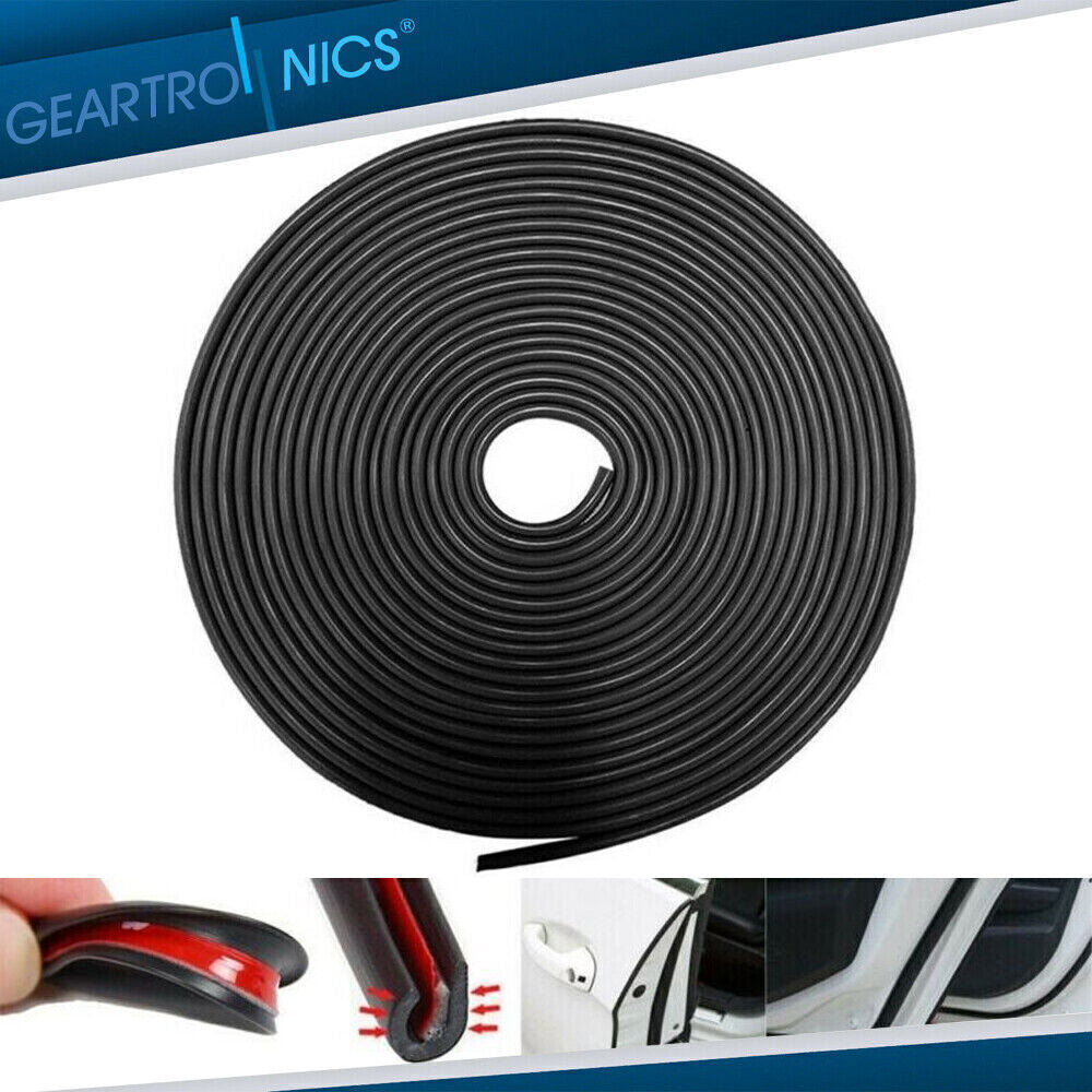 32ft BLACK U Shape Rubber Seal Car Door Edge Guard Molding Trim Protectors Stri