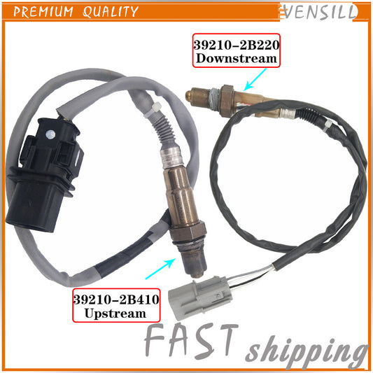 2Pcs Up+Downstream Oxygen Sensor for Hyundai Accent for Veloster for Kia Rio Soul 12-18
