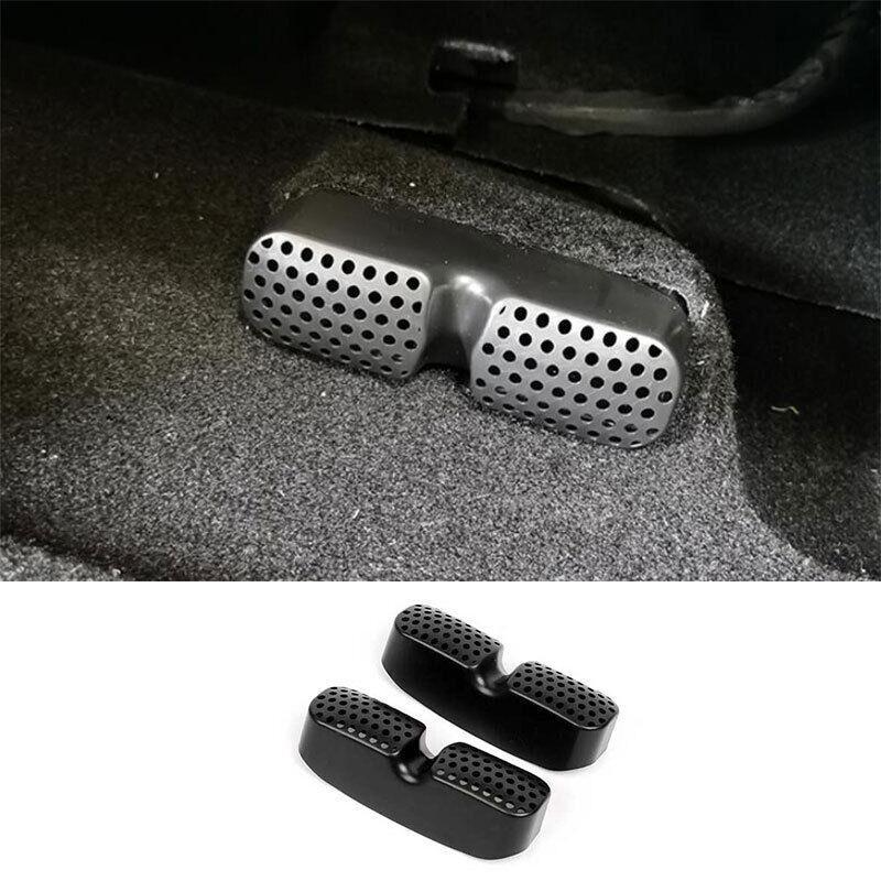 for Seat LR Air Outlet Dust Vent Cover Trim 2X for Ford Edge 2015-2021 Matte Black