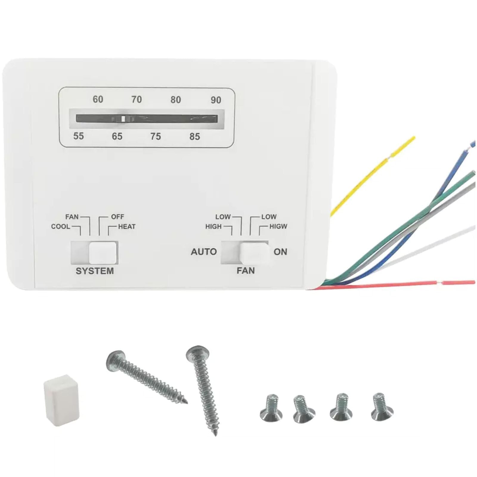 White Plastic Thermostat Accessories 7330G3351 For Coleman RV Air Conditioner