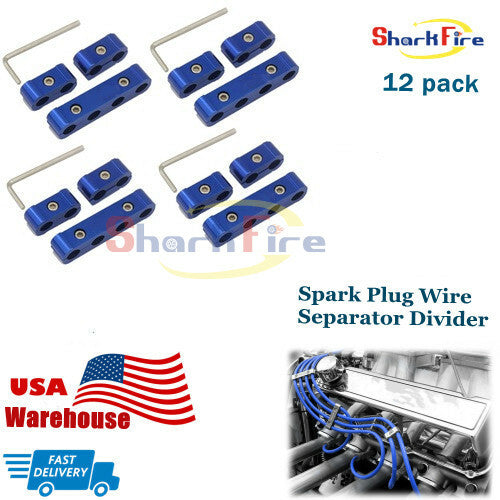 10mm 9mm 10mm Black Spark Plug Wire Separator Splitter Loom for Ford for Toyota