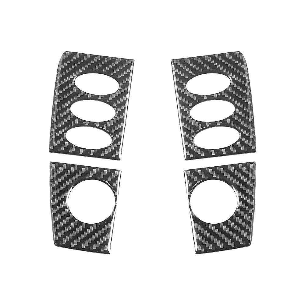 4x for Porsche Boxster/996 Carbon Fiber Radio Console Side Cover Trim 1998-2004
