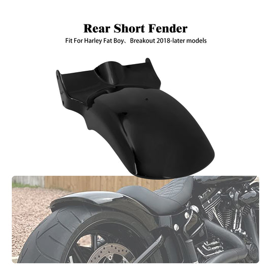Short Fender Rear Mudguard Fits for Harley Fat Boy Breakout FXBR FXDR 2018-2023
