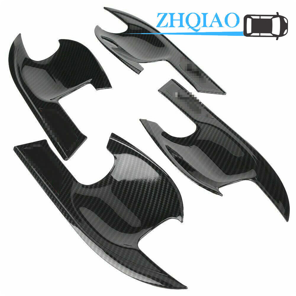 4pcs Carbon Fiber Style Door Bowl Handle Cover Trim Fit for Honda Accord 2018-2021