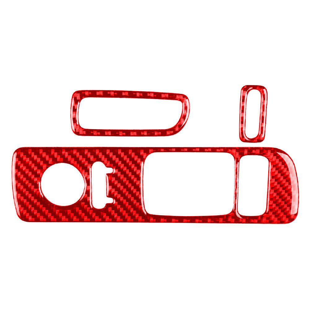 Fit for Honda S2000 2000-2009 Interior Door Window Control Cover Trim Red 3Pcs RHD