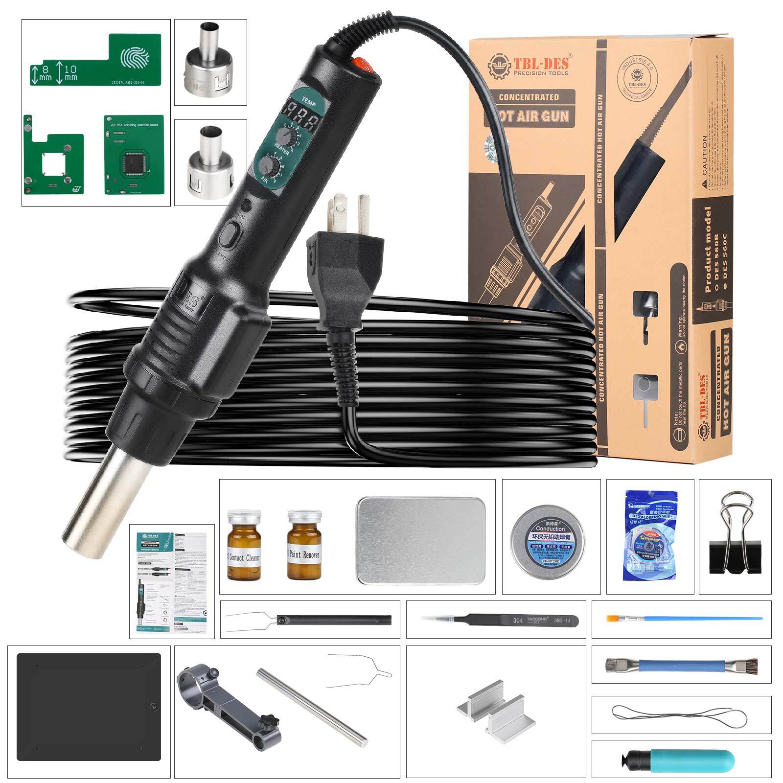 YANHUA For JLR KVM Soldering Tool kit Full Package for JLR 2018+ RFA,KVM,MCU,CPU