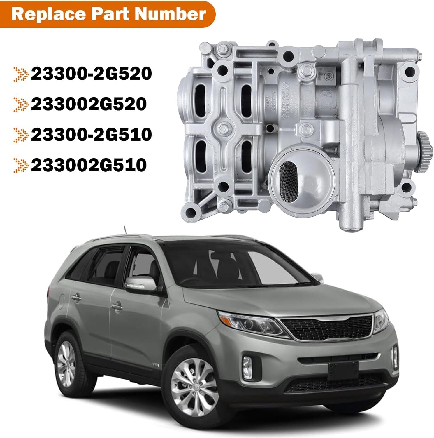 Shaft Balance 233002G520 Oil Pump for 2011-2014 for Hyundai Sonata Azera 2.0/2.4L