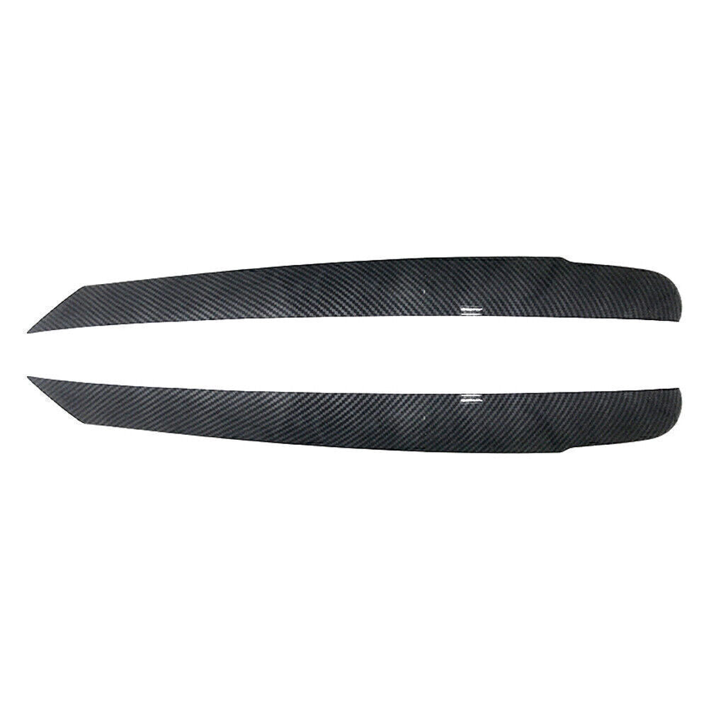 Front Headlight Eyelid Trim Cover for 2011 - 2015 for Volkswagen Touran Carbon Fiber