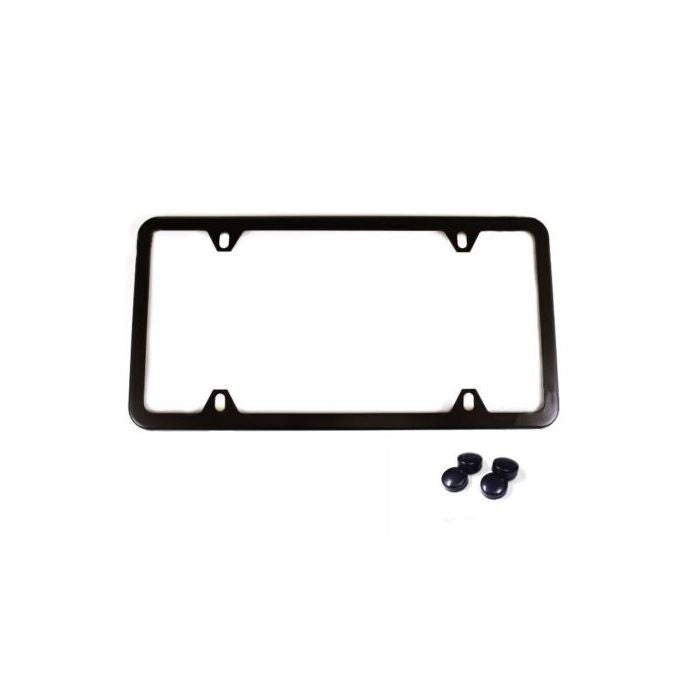 1 piece car license plate frame cover cap, trunk 4-hole black, suitable  for ford  .