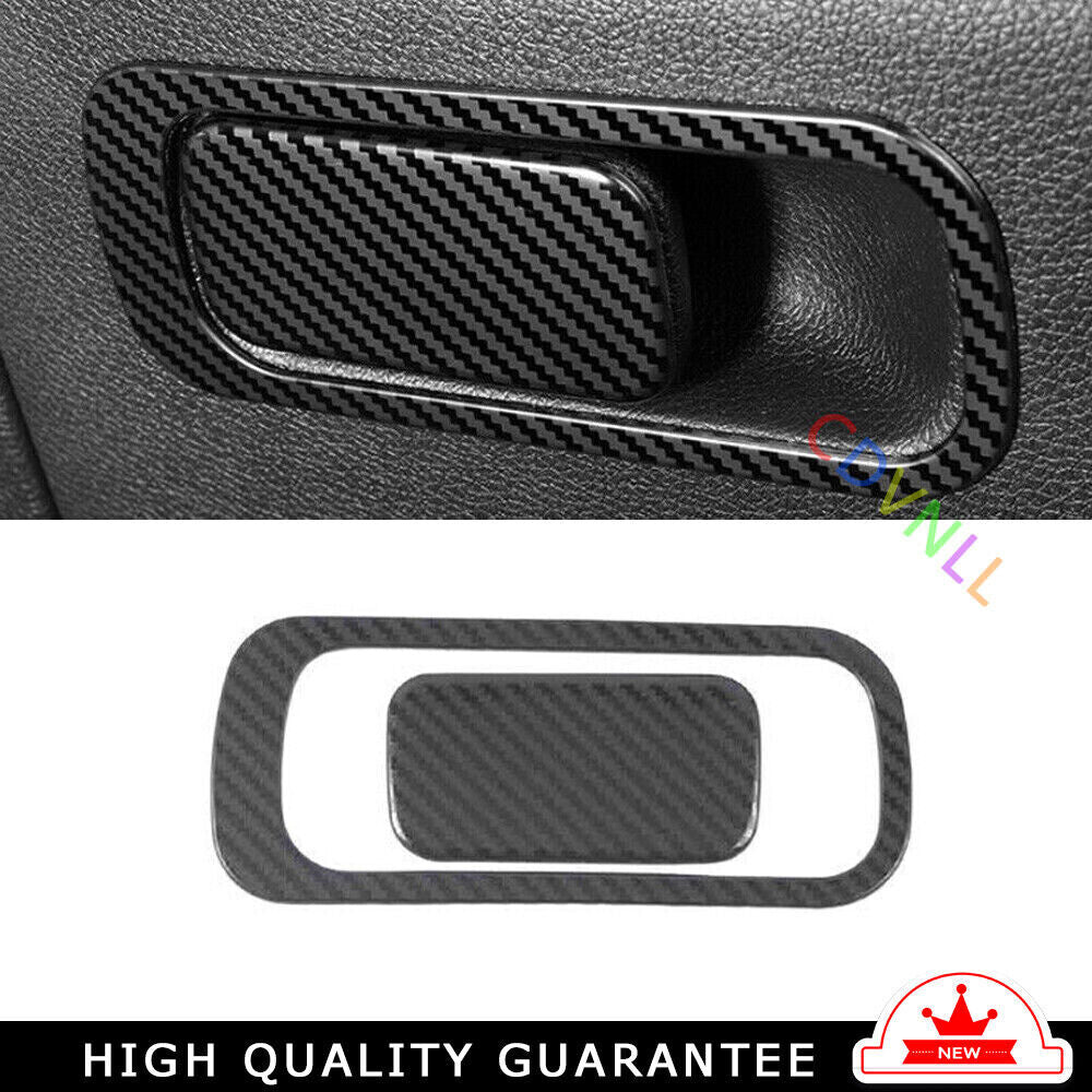 for Co -Pilot Storage Box Handle Sticker Cover Trim for Kia K5 21-2022 Carbon Fiber