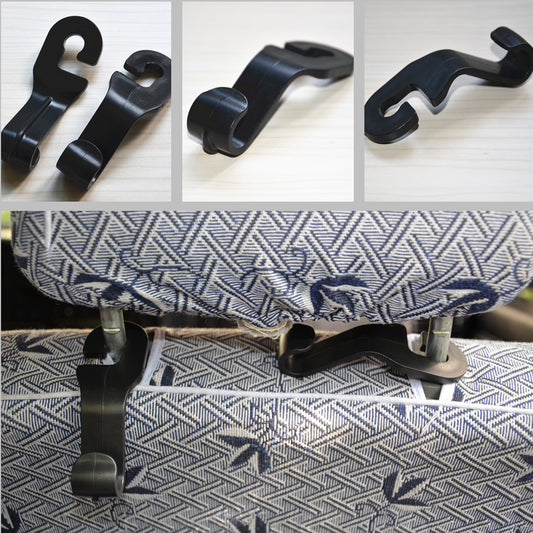 Auto Car for Seat Headrest Stand Black Holder Hanger Hooks Organizer Handle Bag