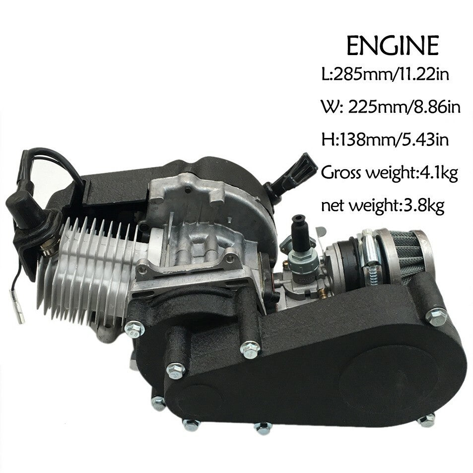 50cc 49cc 2 Stroke Engine Motor Exhaust Kit Pocket Dirt Bike Quad ATV Buggy Quad