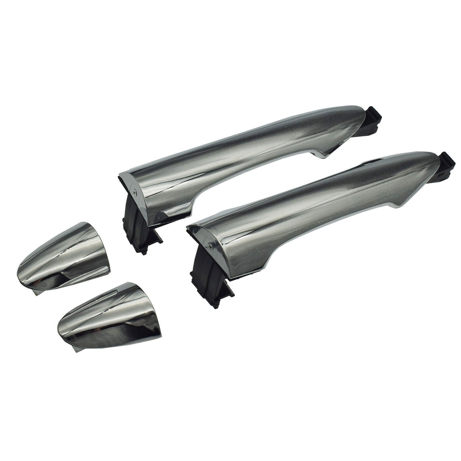 for Kia Picanto 2011-2016 Rear Left Right Exterior Door Handles Chrome Pair 2X
