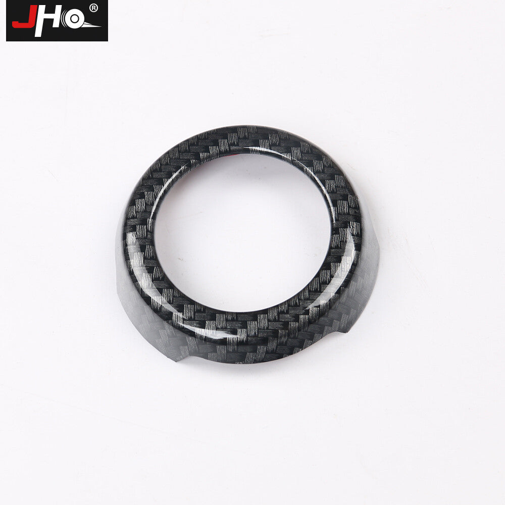 Car Inner Center Console Knob Cover Carbon Fiber Trim for Ford Explorer 2013+