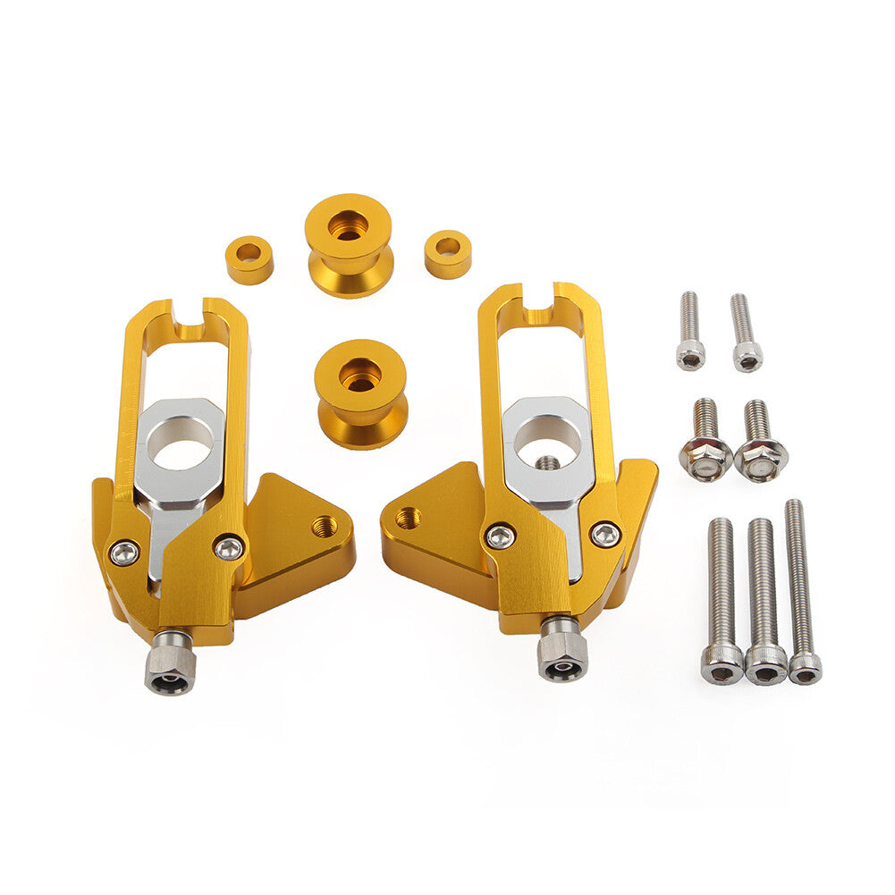 Chain Adjusters Tensioners Catena Spools Gold Fit for Honda CB650R CBR650R 2019-2020