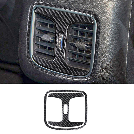 Carbon Fiber Rear Air Vent Outlet Cover Trim for Chrysler 200 2015-2017 Type A