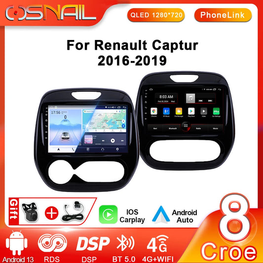 for Renault Captur for CLIO Samsung QM3 Stereo GPS System Video Player DSP Car Radio
