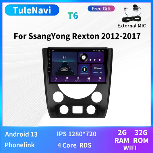 for SsangYong for Rexton Y290 III 3 2012-2017 Carplay Car Radio GPS Player Screen