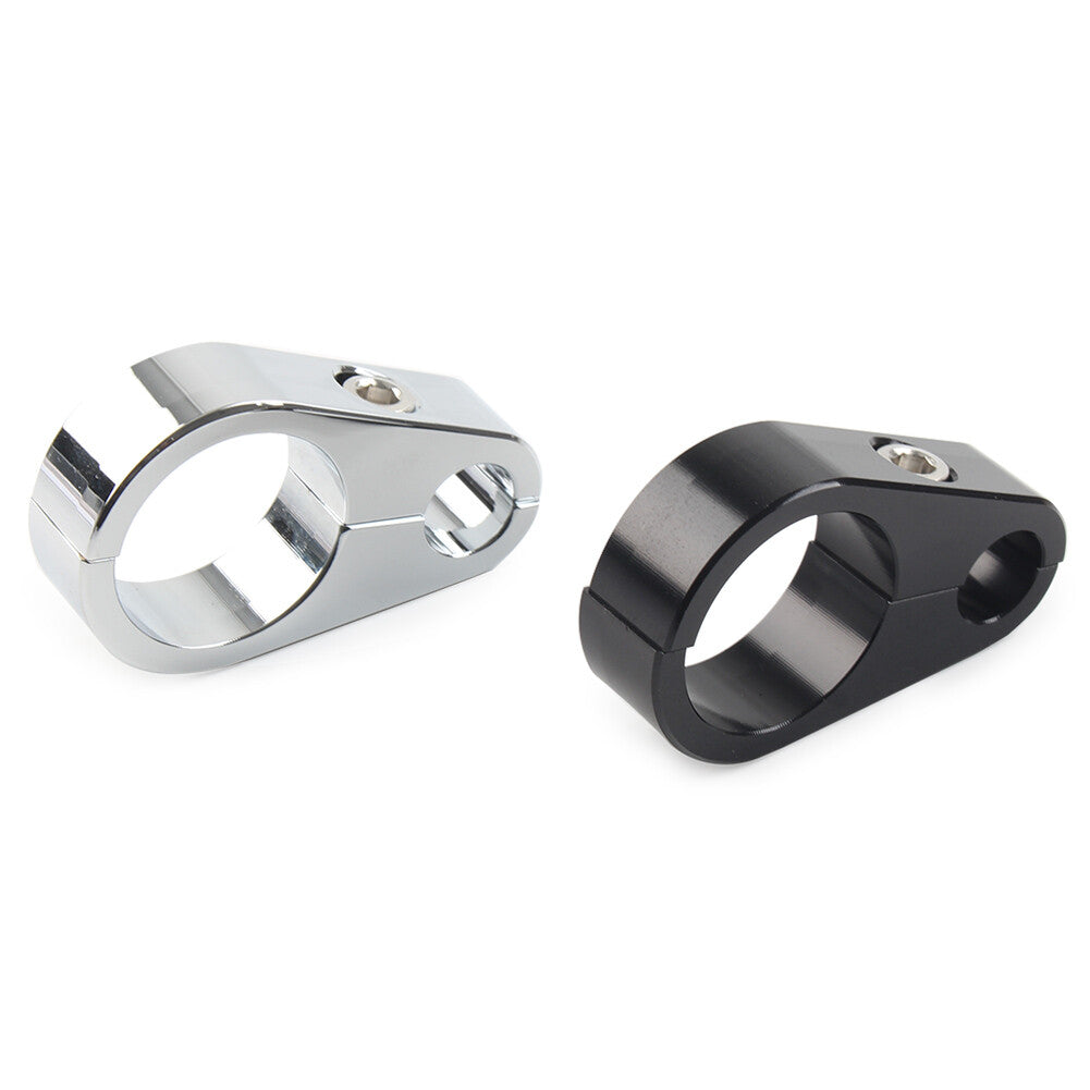 Black Motorcycle Brake Clutch Cable Wire Clamp Clip for Harley 1 Handlebar