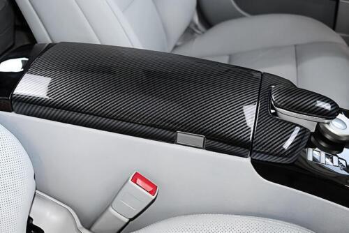 for Benz S-Class W221 2008-2013 Carbon Fiber Car Console Armrest Box Panel Cover